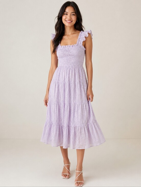 Umgee Dresses & Skirts - ❤️ NWT! UMGEE SMOCKED GOLDIE MIDI DRESS, MEDIUM